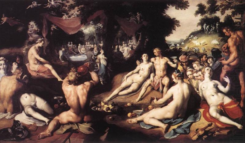 CORNELIS VAN HAARLEM The Wedding of Peleus and Thetis df china oil painting image